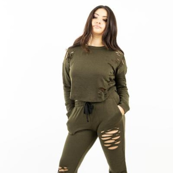 Pants - EMMA JOGGER PANT - OLIVE